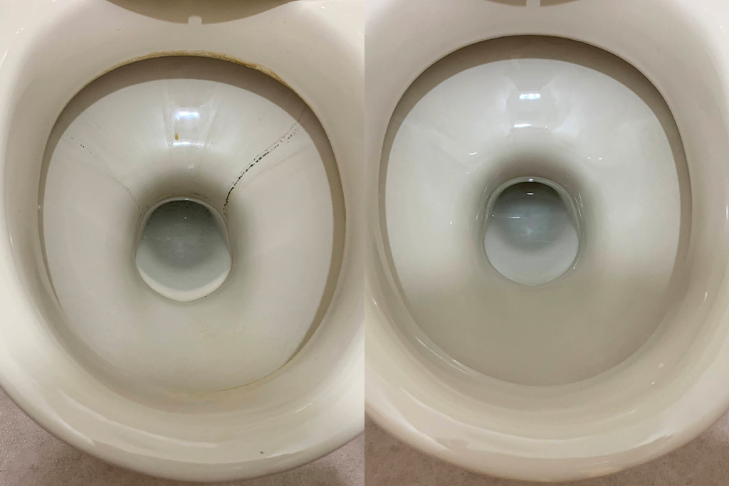 トイレの尿石・黄ばみ・黒ずみ・ピンク汚れはコレで解決！