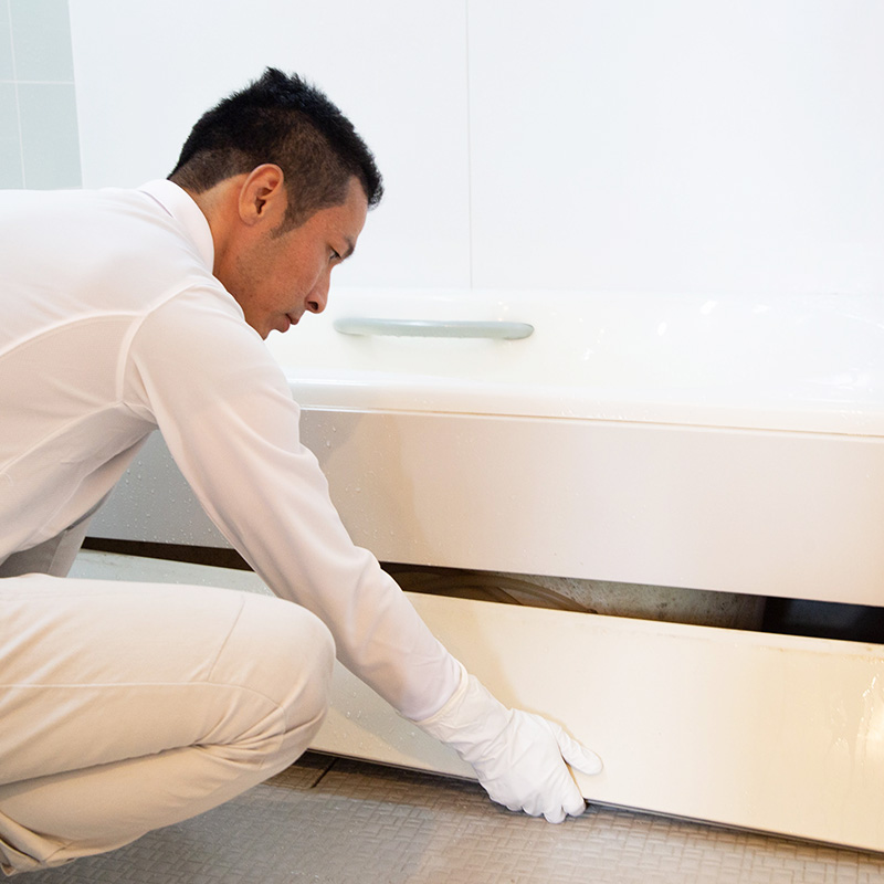 徹底クリーニング