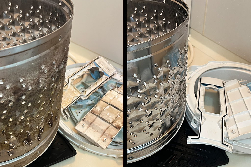 洗濯機分解ビフォーアフター
