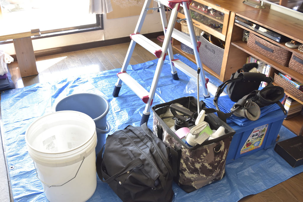 エアコンクリーニング準備